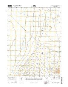 West of Delcer Buttes Nevada Current topographic map, 1:24000 scale, 7.5 X 7.5 Minute, Year 2014