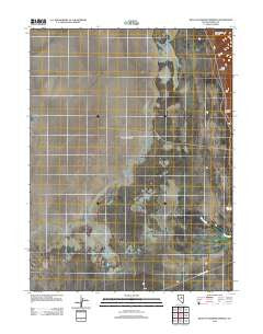 West of Diamond Springs Nevada Historical topographic map, 1:24000 scale, 7.5 X 7.5 Minute, Year 2012