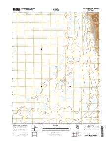 West of Diamond Springs Nevada Current topographic map, 1:24000 scale, 7.5 X 7.5 Minute, Year 2014