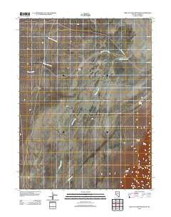 West of Fagin Mountain Nevada Historical topographic map, 1:24000 scale, 7.5 X 7.5 Minute, Year 2012