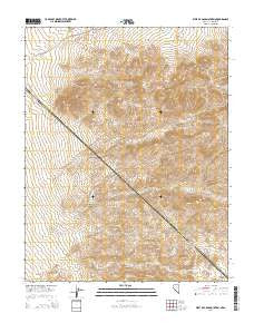 West of Gold Mountain Nevada Current topographic map, 1:24000 scale, 7.5 X 7.5 Minute, Year 2014