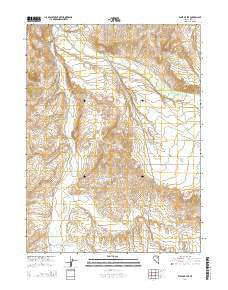West of Lee Nevada Current topographic map, 1:24000 scale, 7.5 X 7.5 Minute, Year 2014