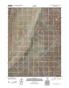 West of McKinney Pass Nevada Historical topographic map, 1:24000 scale, 7.5 X 7.5 Minute, Year 2011