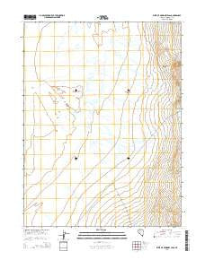 West of McKinney Pass Nevada Current topographic map, 1:24000 scale, 7.5 X 7.5 Minute, Year 2014