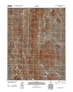 Wheatgrass Spring Nevada Historical topographic map, 1:24000 scale, 7.5 X 7.5 Minute, Year 2012