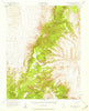 Wheelbarrow Peak Nevada Historical topographic map, 1:62500 scale, 15 X 15 Minute, Year 1952