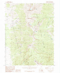 Wheeler Peak Nevada Historical topographic map, 1:24000 scale, 7.5 X 7.5 Minute, Year 1987