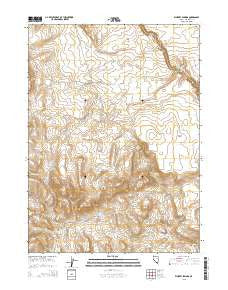 Whiskey Springs Nevada Current topographic map, 1:24000 scale, 7.5 X 7.5 Minute, Year 2015