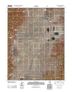 Whisky Flat Nevada Historical topographic map, 1:24000 scale, 7.5 X 7.5 Minute, Year 2011
