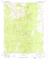 White Rock Peak Nevada Historical topographic map, 1:24000 scale, 7.5 X 7.5 Minute, Year 1972