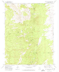 White Rock Peak Nevada Historical topographic map, 1:24000 scale, 7.5 X 7.5 Minute, Year 1972