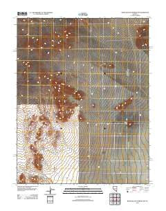 White Blotch Springs NW Nevada Historical topographic map, 1:24000 scale, 7.5 X 7.5 Minute, Year 2012