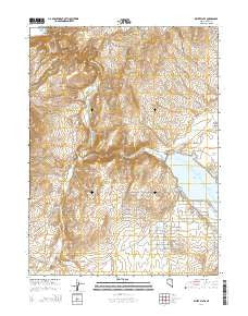 White Flats Nevada Current topographic map, 1:24000 scale, 7.5 X 7.5 Minute, Year 2014