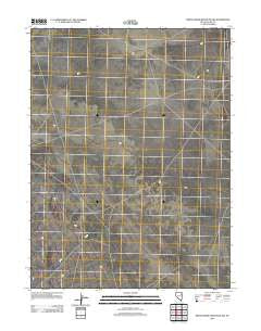White Horse Mountain NW Nevada Historical topographic map, 1:24000 scale, 7.5 X 7.5 Minute, Year 2012