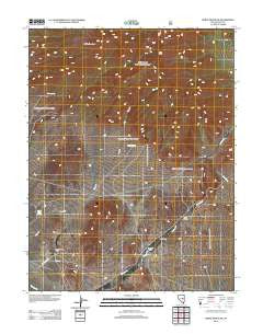 White Pine Peak Nevada Historical topographic map, 1:24000 scale, 7.5 X 7.5 Minute, Year 2012