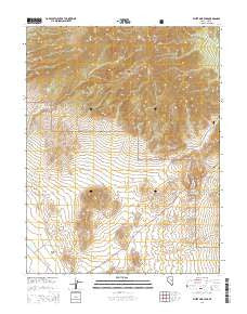 White Pine Peak Nevada Current topographic map, 1:24000 scale, 7.5 X 7.5 Minute, Year 2014