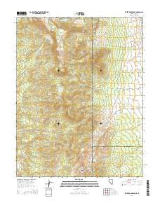 White Rock Peak Nevada Current topographic map, 1:24000 scale, 7.5 X 7.5 Minute, Year 2014