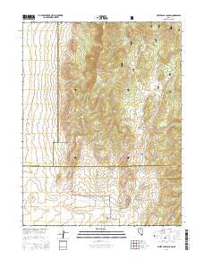 White Sage Canyon Nevada Current topographic map, 1:24000 scale, 7.5 X 7.5 Minute, Year 2014