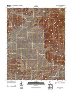 Whitney Pocket Nevada Historical topographic map, 1:24000 scale, 7.5 X 7.5 Minute, Year 2012