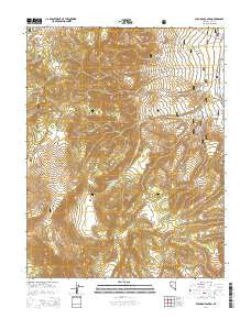 Wichman Canyon Nevada Current topographic map, 1:24000 scale, 7.5 X 7.5 Minute, Year 2014