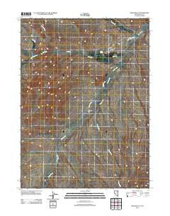 Wieland Flat Nevada Historical topographic map, 1:24000 scale, 7.5 X 7.5 Minute, Year 2012
