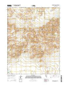 Wild Horse Basin Nevada Current topographic map, 1:24000 scale, 7.5 X 7.5 Minute, Year 2014