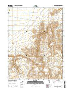 Wild Range Canyon Nevada Current topographic map, 1:24000 scale, 7.5 X 7.5 Minute, Year 2014