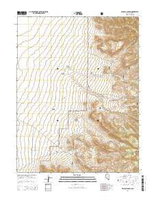 Wildcat Canyon Nevada Current topographic map, 1:24000 scale, 7.5 X 7.5 Minute, Year 2014