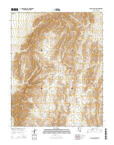 Wildcat Wash NE Nevada Current topographic map, 1:24000 scale, 7.5 X 7.5 Minute, Year 2014