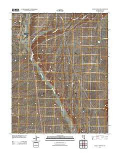 Wildcat Wash NW Nevada Historical topographic map, 1:24000 scale, 7.5 X 7.5 Minute, Year 2012