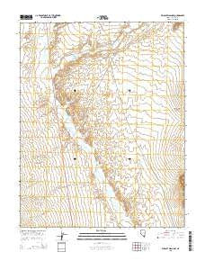 Wildcat Wash NW Nevada Current topographic map, 1:24000 scale, 7.5 X 7.5 Minute, Year 2015
