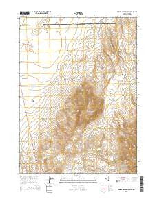 Wilder Creek Ranch Nevada Current topographic map, 1:24000 scale, 7.5 X 7.5 Minute, Year 2015