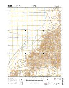 Wildhorse Pass Nevada Current topographic map, 1:24000 scale, 7.5 X 7.5 Minute, Year 2015
