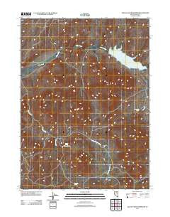 Willow Creek Reservoir Nevada Historical topographic map, 1:24000 scale, 7.5 X 7.5 Minute, Year 2012