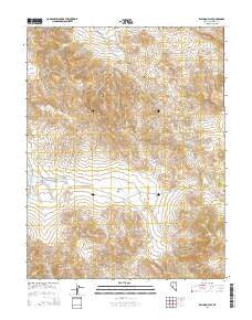 Win Wan Flat Nevada Current topographic map, 1:24000 scale, 7.5 X 7.5 Minute, Year 2014