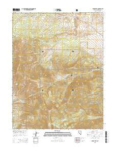 Windy Peak Nevada Current topographic map, 1:24000 scale, 7.5 X 7.5 Minute, Year 2015
