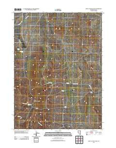 Wine Cup Ranch SW Nevada Historical topographic map, 1:24000 scale, 7.5 X 7.5 Minute, Year 2012