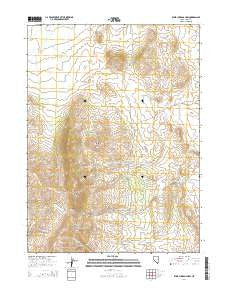 Wine Cup Ranch SW Nevada Current topographic map, 1:24000 scale, 7.5 X 7.5 Minute, Year 2014