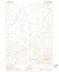 Winnemucca Mtn Nevada Historical topographic map, 1:24000 scale, 7.5 X 7.5 Minute, Year 1982