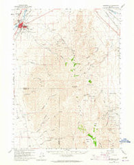 Winnemucca Nevada Historical topographic map, 1:62500 scale, 15 X 15 Minute, Year 1958