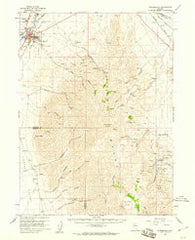 Winnemucca Nevada Historical topographic map, 1:62500 scale, 15 X 15 Minute, Year 1958