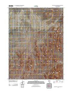 Winnemucca Mountain Nevada Historical topographic map, 1:24000 scale, 7.5 X 7.5 Minute, Year 2011