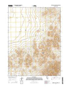 Winnemucca Mountain Nevada Current topographic map, 1:24000 scale, 7.5 X 7.5 Minute, Year 2015