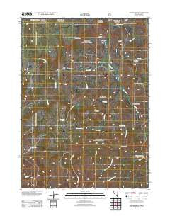 Winter Ridge Nevada Historical topographic map, 1:24000 scale, 7.5 X 7.5 Minute, Year 2012