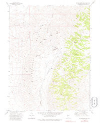 Wonder Mountain Nevada Historical topographic map, 1:24000 scale, 7.5 X 7.5 Minute, Year 1972