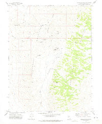 Wonder Mountain Nevada Historical topographic map, 1:24000 scale, 7.5 X 7.5 Minute, Year 1972