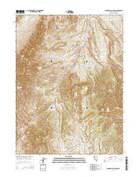 Wood Spring Canyon Nevada Current topographic map, 1:24000 scale, 7.5 X 7.5 Minute, Year 2014