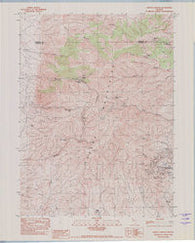 Woody Canyon Nevada Historical topographic map, 1:24000 scale, 7.5 X 7.5 Minute, Year 1982