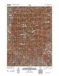 Woody Canyon Nevada Historical topographic map, 1:24000 scale, 7.5 X 7.5 Minute, Year 2011