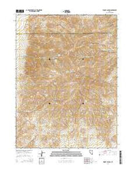 Woody Canyon Nevada Current topographic map, 1:24000 scale, 7.5 X 7.5 Minute, Year 2014
